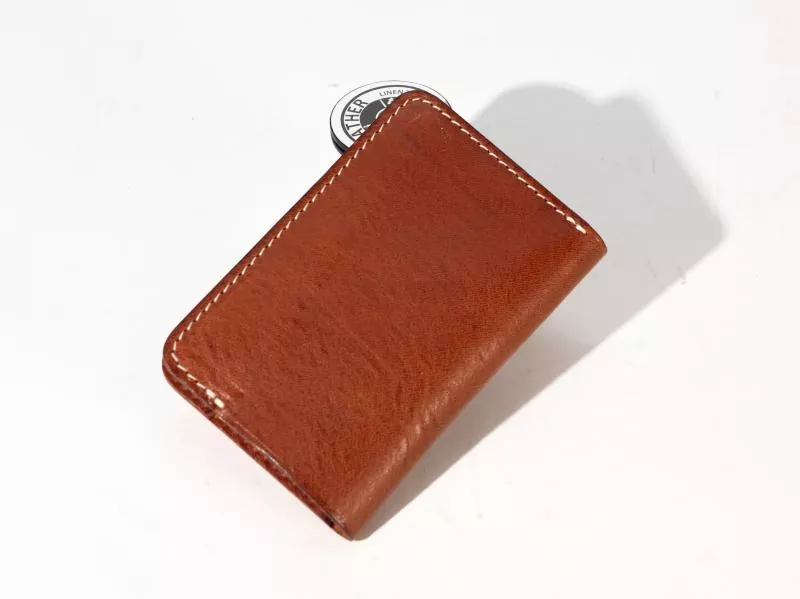 Retro Trend Returns Dompet pendek kulit asli yang dijahit dengan tangan, favorit kota baru, memadukan kualitas dan kepraktisan