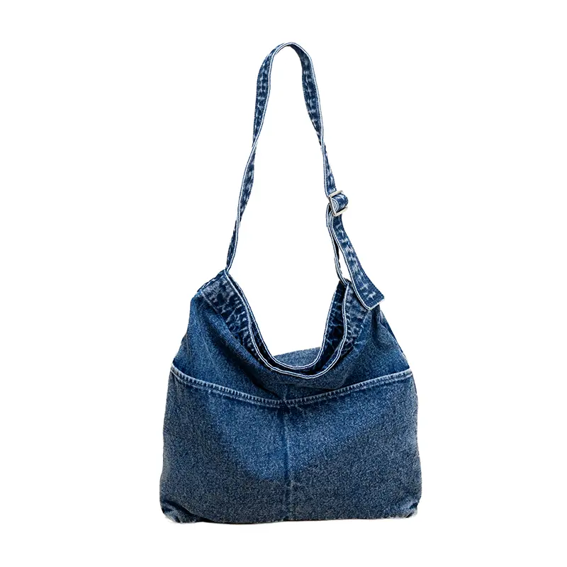 Tas Bahu Kanvas Denim Wanita